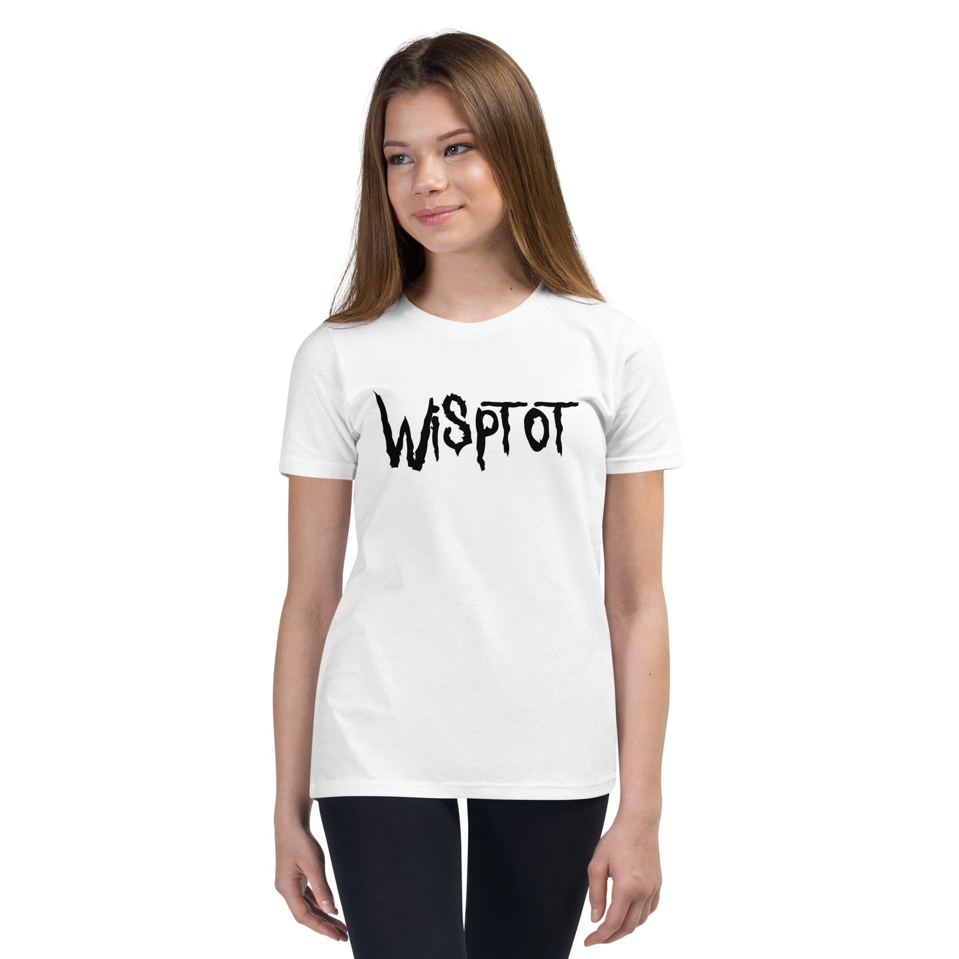 WispTot YOUTH T-Shirt [Unfoiled] (All net proceeds go to equally to Kitty CrusAIDe and Rags to Riches Animal Rescue) JoyousJoyfulJoyness White S 