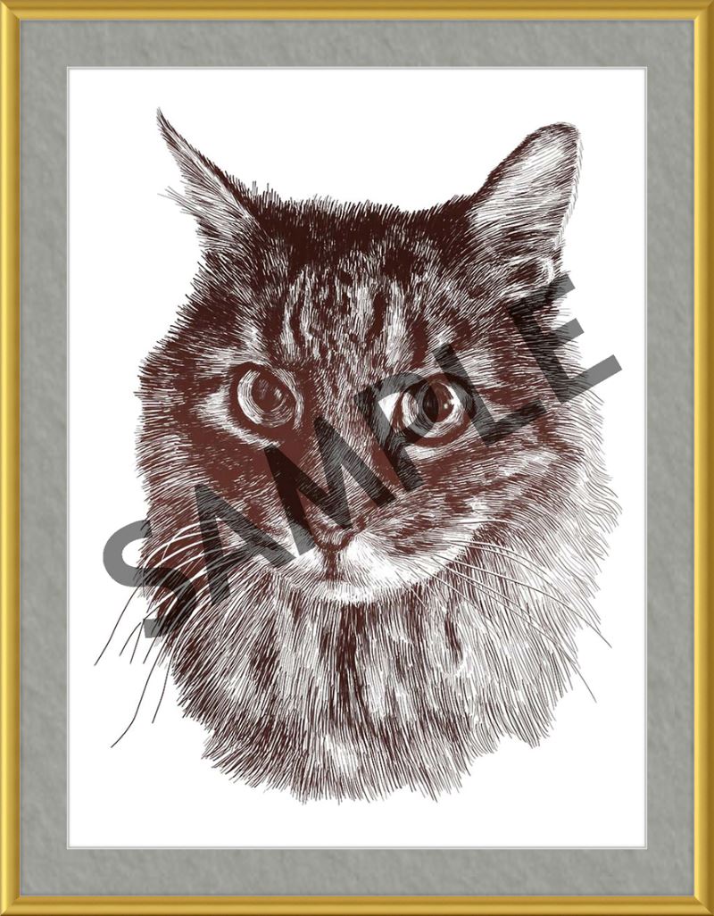 Custom Frames for 12x16 or 16x12 Inch Foiled Prints (US Only) Custom JoyousJoyfulJoyness 12" x 16" Hanover, in Satin Gold 1" Gray (White Core)