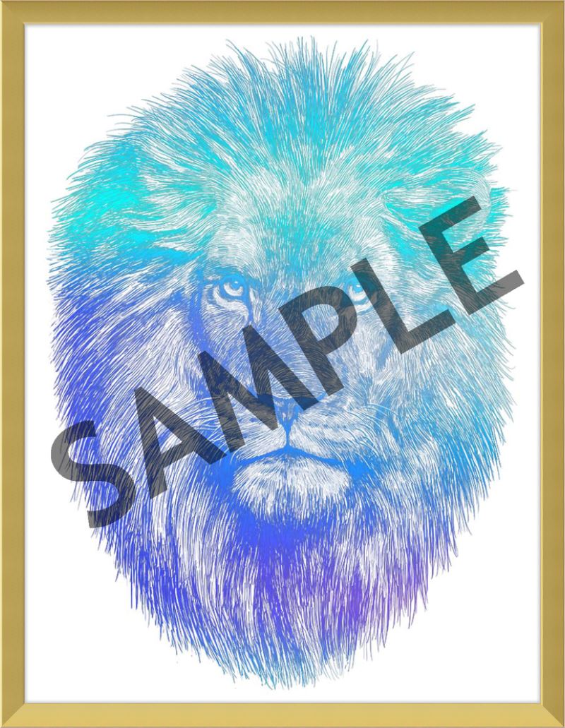 Custom Frames for 8.5x11 or 11x8.5 Inch Foiled Prints (US Only) Custom JoyousJoyfulJoyness 8 1/2" x 11" Ashford, in Satin Gold No Matting