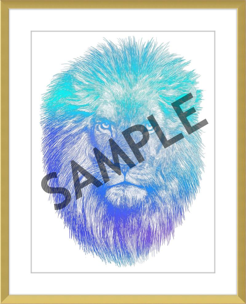 Custom Frames for 8.5x11 or 11x8.5 Inch Foiled Prints (US Only) Custom JoyousJoyfulJoyness 8 1/2" x 11" Ashford, in Satin Gold 1" Smooth White (White Core)
