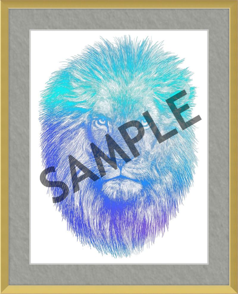 Custom Frames for 8.5x11 or 11x8.5 Inch Foiled Prints (US Only) Custom JoyousJoyfulJoyness 8 1/2" x 11" Ashford, in Satin Gold 1" Gray (White Core)