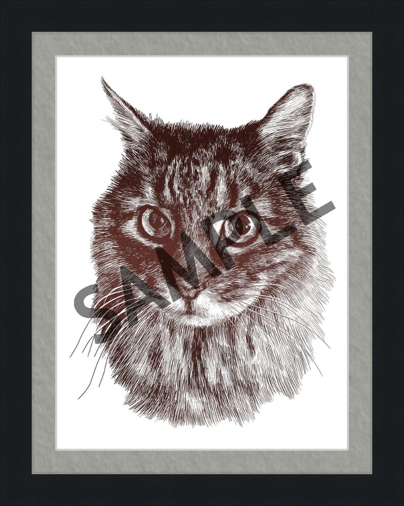 Custom Frames for 12x16 or 16x12 Inch Foiled Prints (US Only) Custom JoyousJoyfulJoyness 12" x 16" Derby, in Black 1" Gray (White Core)