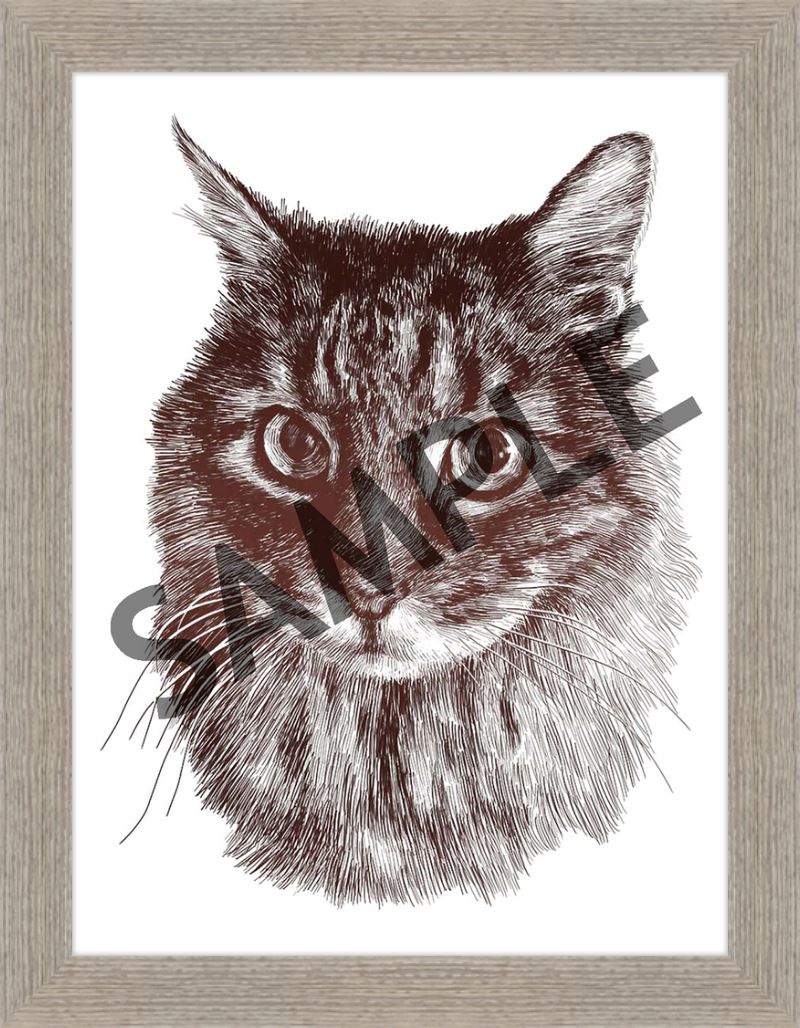 Custom Frames for 12x16 or 16x12 Inch Foiled Prints (US Only) Custom JoyousJoyfulJoyness 12" x 16" Derby, in Rustic Gray No Matting