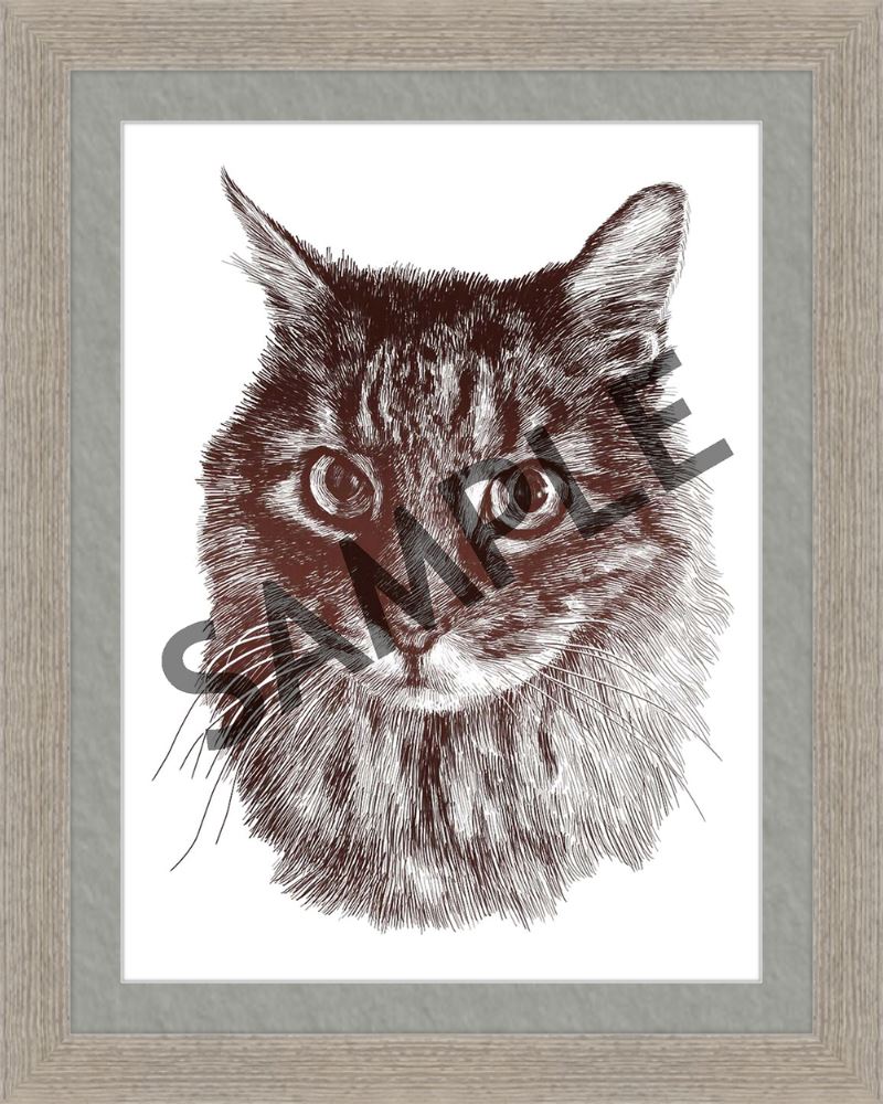 Custom Frames for 12x16 or 16x12 Inch Foiled Prints (US Only) Custom JoyousJoyfulJoyness 12" x 16" Derby, in Rustic Gray 1" Gray (White Core)