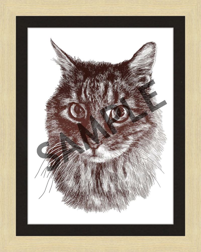 Custom Frames for 12x16 or 16x12 Inch Foiled Prints (US Only) Custom JoyousJoyfulJoyness 12" x 16" Derby, in Wheat 1" Smooth Black (White Core)