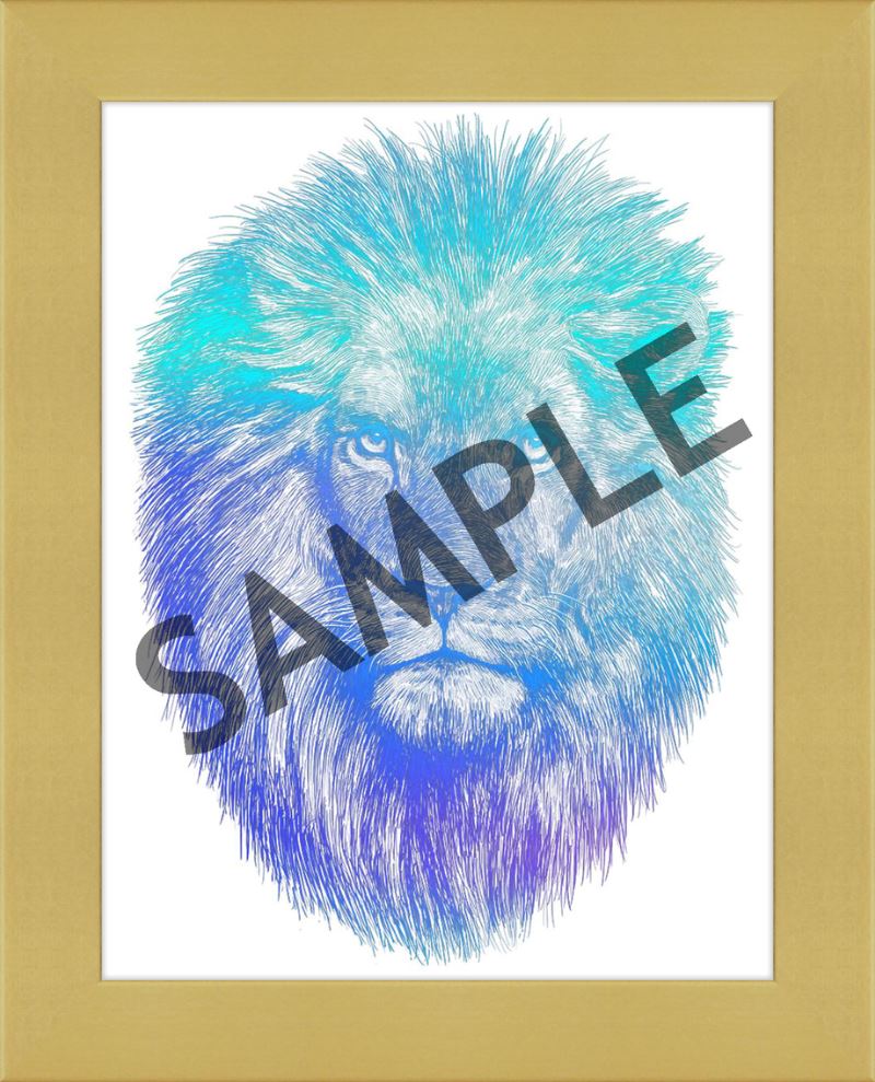Custom Frames for 8.5x11 or 11x8.5 Inch Foiled Prints (US Only) Custom JoyousJoyfulJoyness 8 1/2" x 11" Dayton, in Gold No Matting