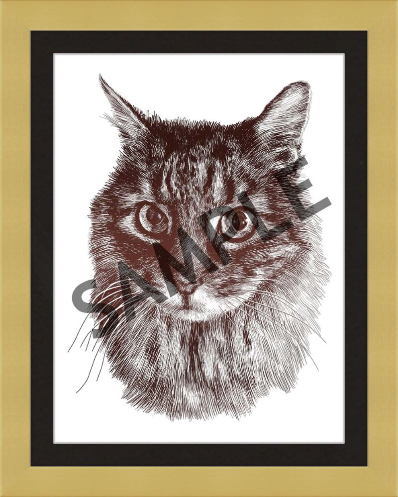 Custom Frames for 12x16 or 16x12 Inch Foiled Prints (US Only) Custom JoyousJoyfulJoyness 12" x 16" Dayton, in Gold 1" Smooth Black (White Core)
