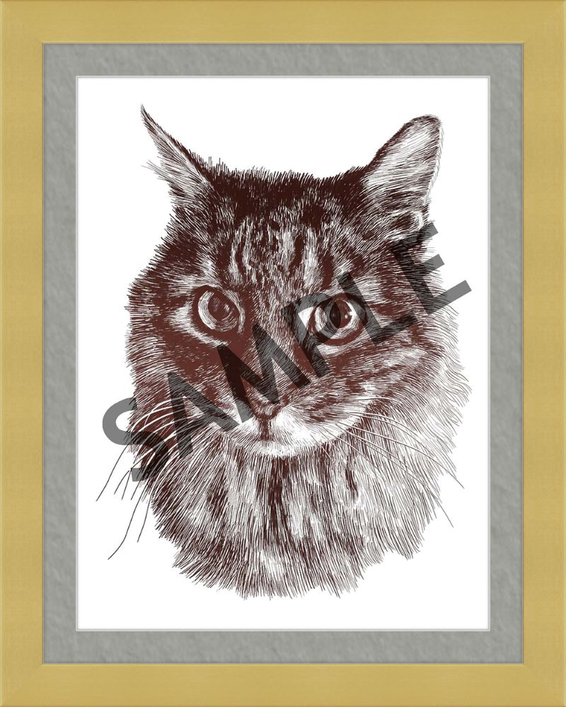 Custom Frames for 12x16 or 16x12 Inch Foiled Prints (US Only) Custom JoyousJoyfulJoyness 12" x 16" Dayton, in Gold 1" Gray (White Core)