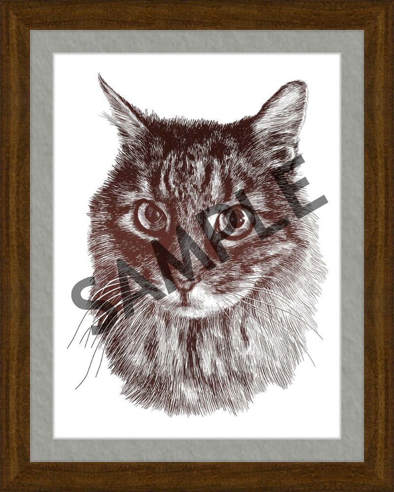 Custom Frames for 12x16 or 16x12 Inch Foiled Prints (US Only) Custom JoyousJoyfulJoyness 12" x 16" Dayton, in Cocoa 1" Gray (White Core)