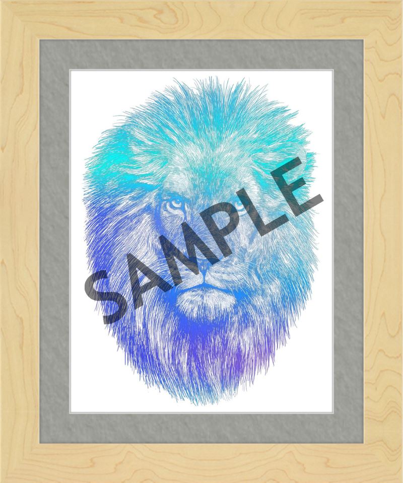 Custom Frames for 8.5x11 or 11x8.5 Inch Foiled Prints (US Only) Custom JoyousJoyfulJoyness 8 1/2" x 11" Dayton, in Sand 1" Gray (White Core)