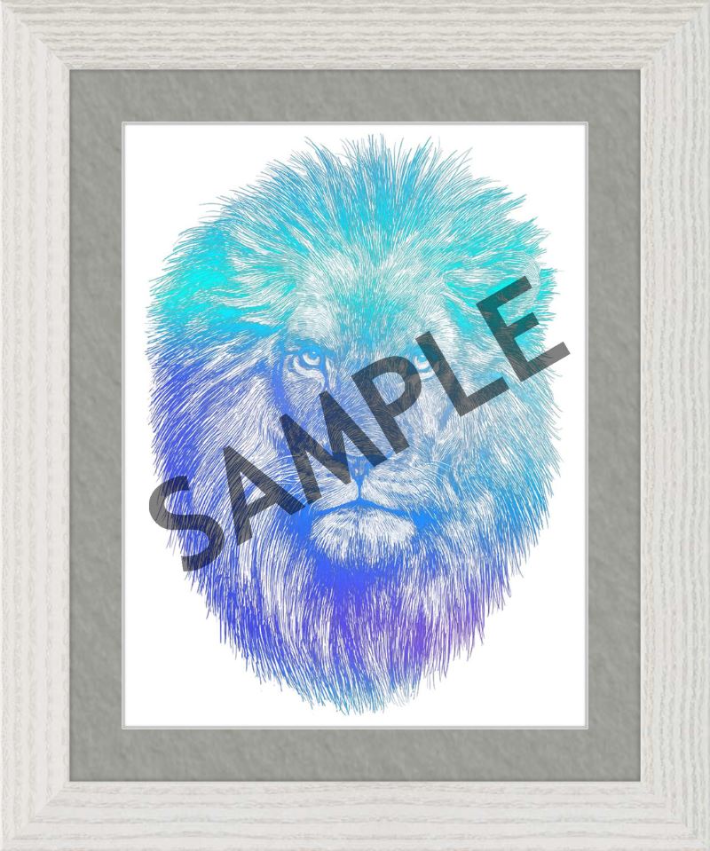 Custom Frames for 8.5x11 or 11x8.5 Inch Foiled Prints (US Only) Custom JoyousJoyfulJoyness 8 1/2" x 11" Dayton, in Whitewash 1" Gray (White Core)