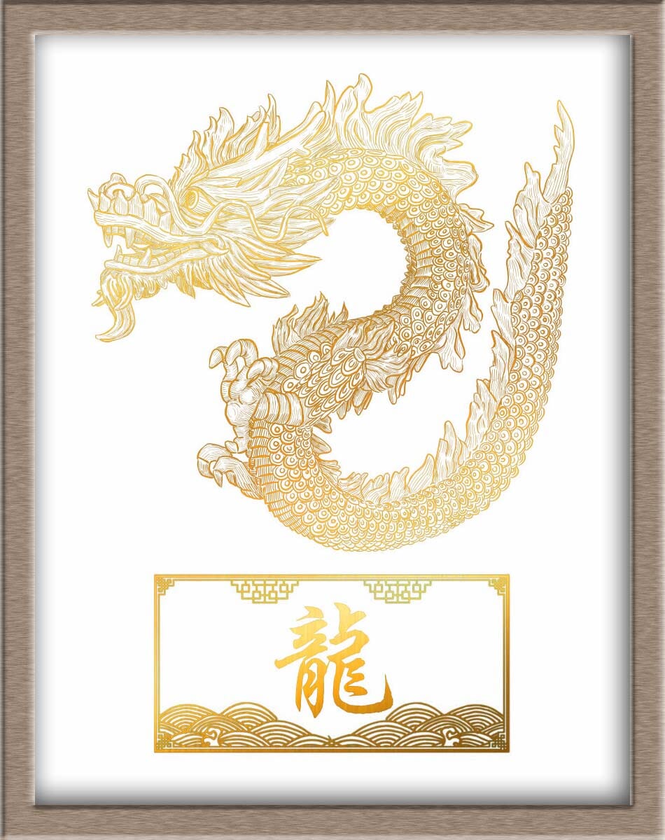 Chinese Zodiac Dragon Portraits Posters, Prints, & Visual Artwork JoyousJoyfulJoyness 