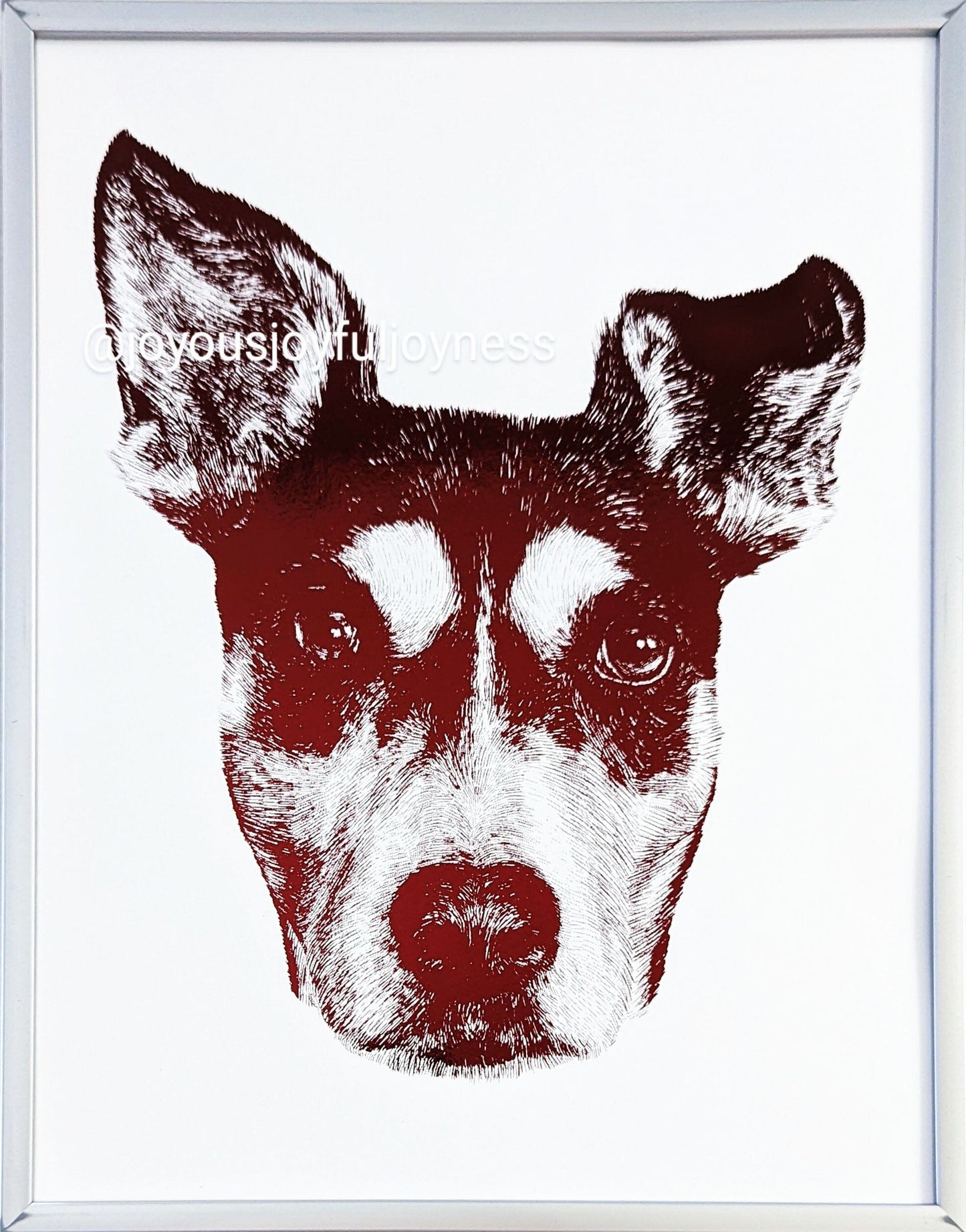 Handmade Puppy Portraits Posters, Prints, & Visual Artwork JoyousJoyfulJoyness 