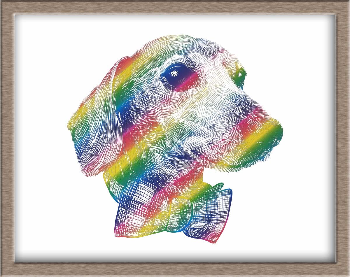 Custom Foiled Pet Portraits Pre-Order (starting at $320) Posters, Prints, & Visual Artwork JoyousJoyfulJoyness 