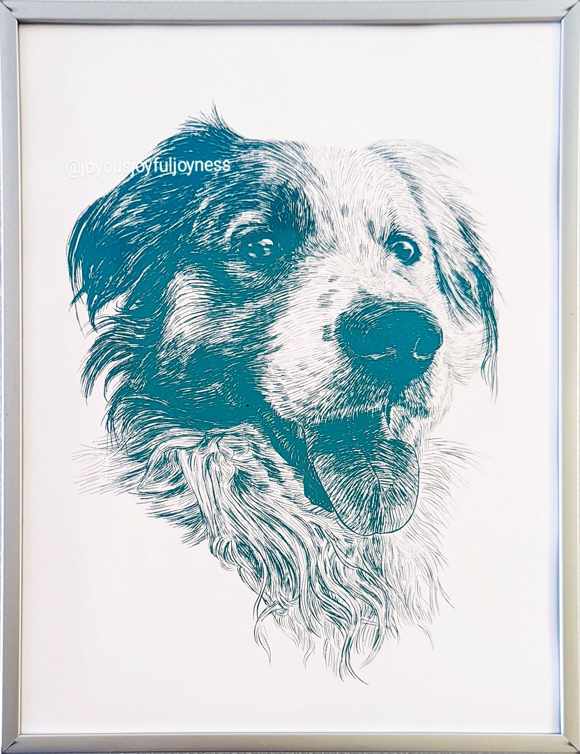 Custom Dog Art Posters, Prints, & Visual Artwork JoyousJoyfulJoyness 