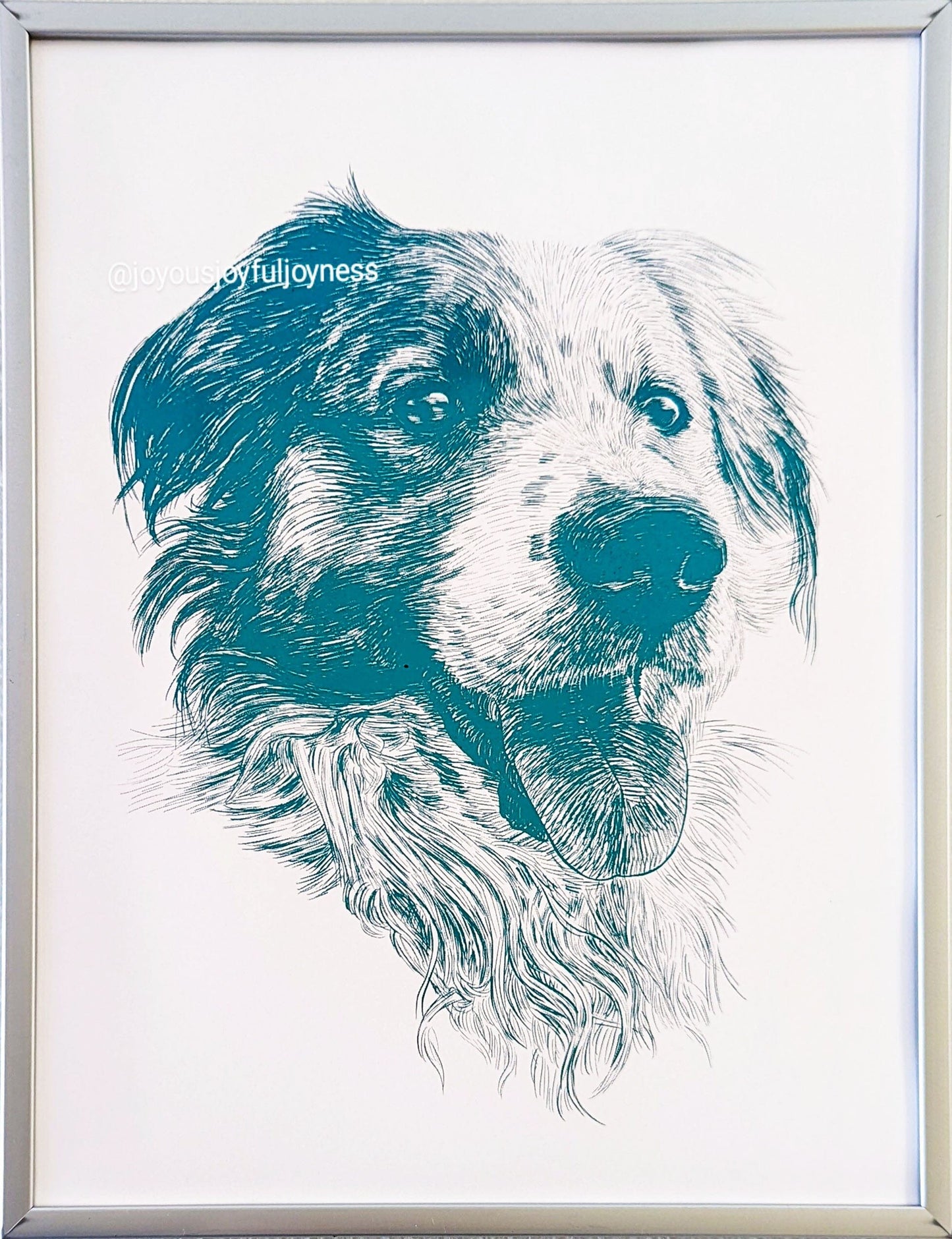 Handmade Custom Dog Portraits Posters, Prints, & Visual Artwork JoyousJoyfulJoyness 