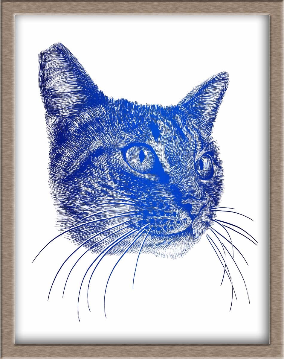 Custom Foiled Pet Portraits Pre-Order (starting at $320) Posters, Prints, & Visual Artwork JoyousJoyfulJoyness 