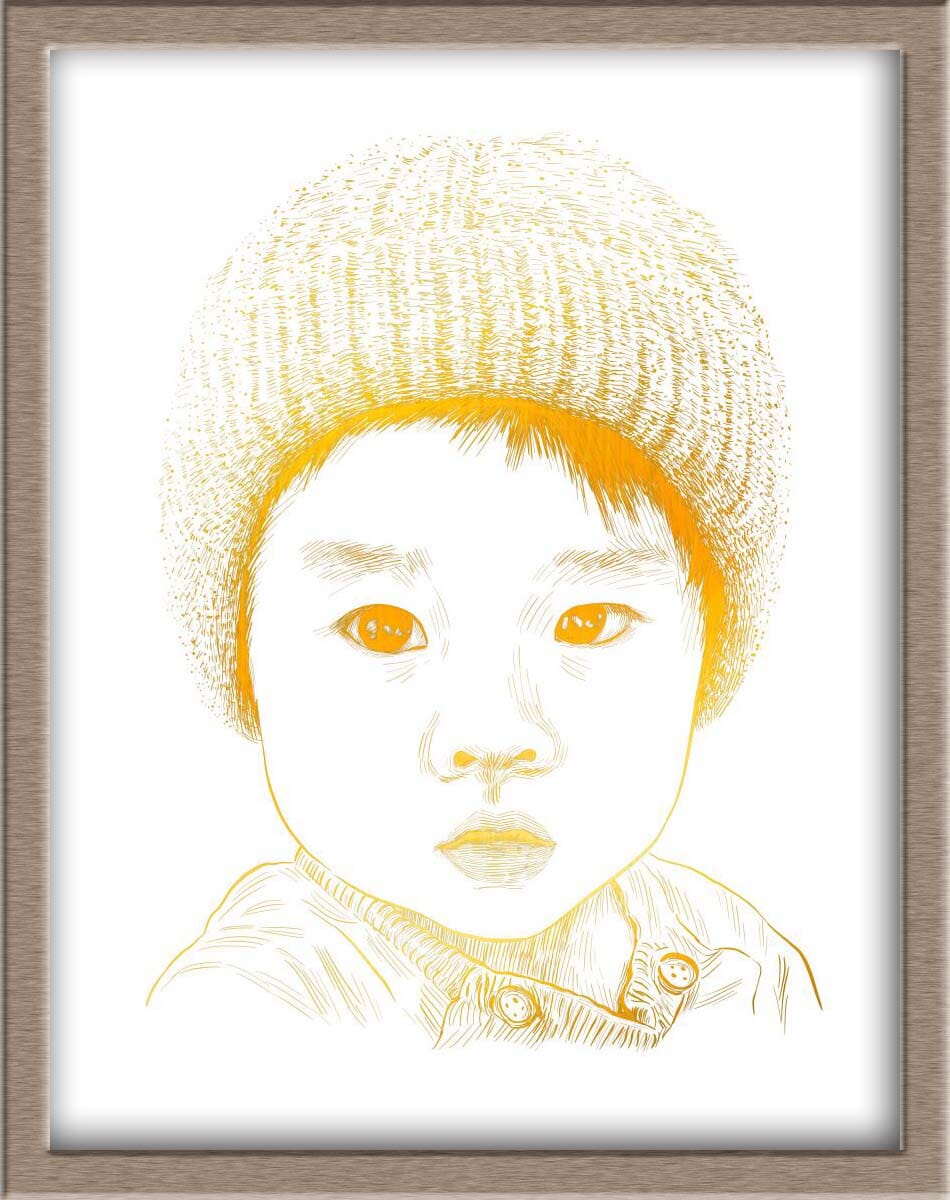 Custom Foiled People Portraits Pre-Order (starting at $320) Posters, Prints, & Visual Artwork JoyousJoyfulJoyness 