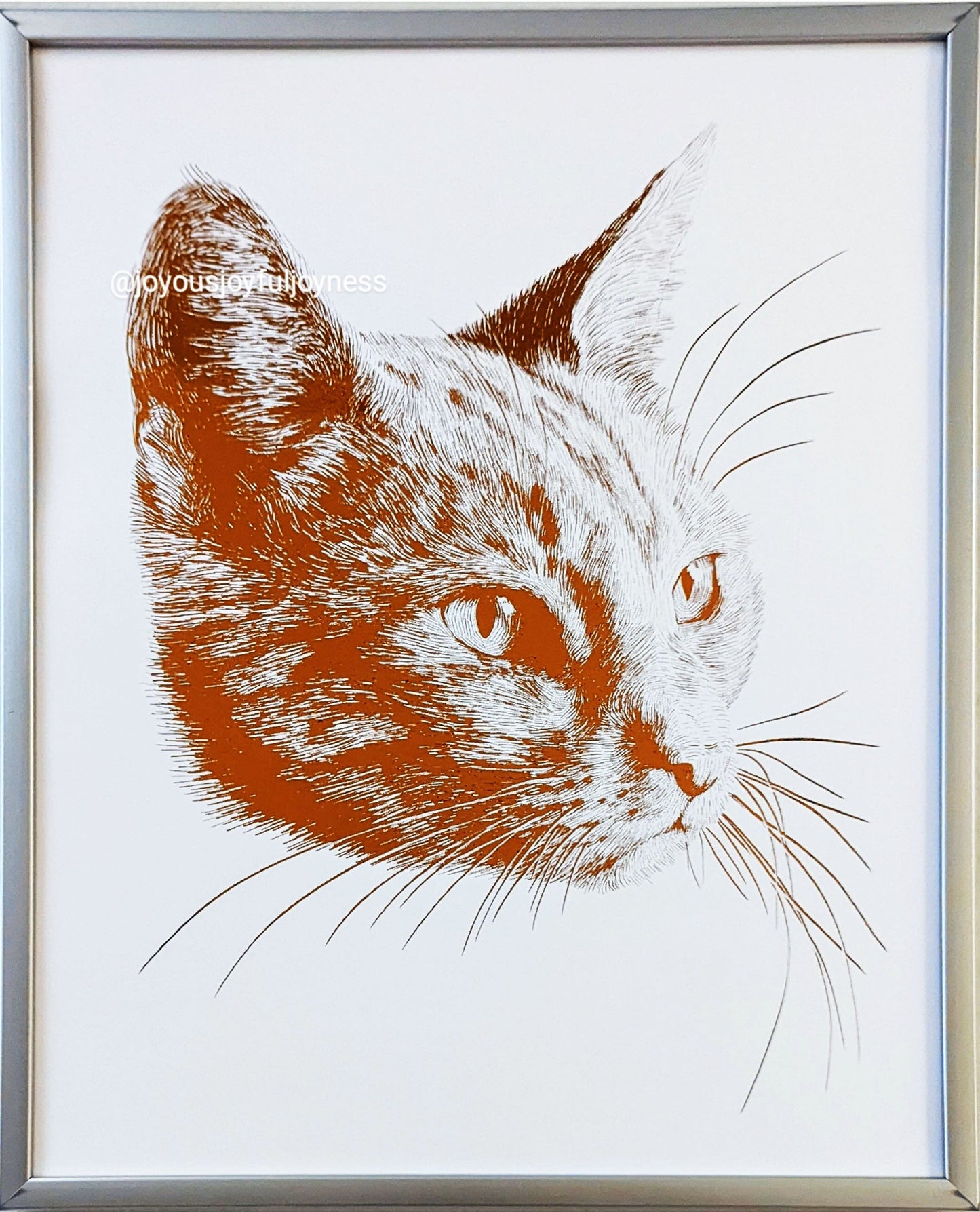 Custom Portrait Of Cats Posters, Prints, & Visual Artwork JoyousJoyfulJoyness 