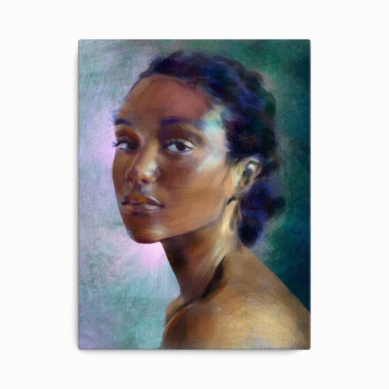 Painting of an African American Woman [Unfoiled] Posters, Prints, & Visual Artwork JoyousJoyfulJoyness 