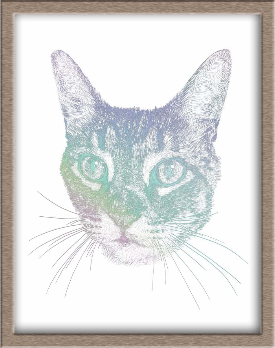 Custom Foiled Pet Portraits Pre-Order (starting at $320) Posters, Prints, & Visual Artwork JoyousJoyfulJoyness 