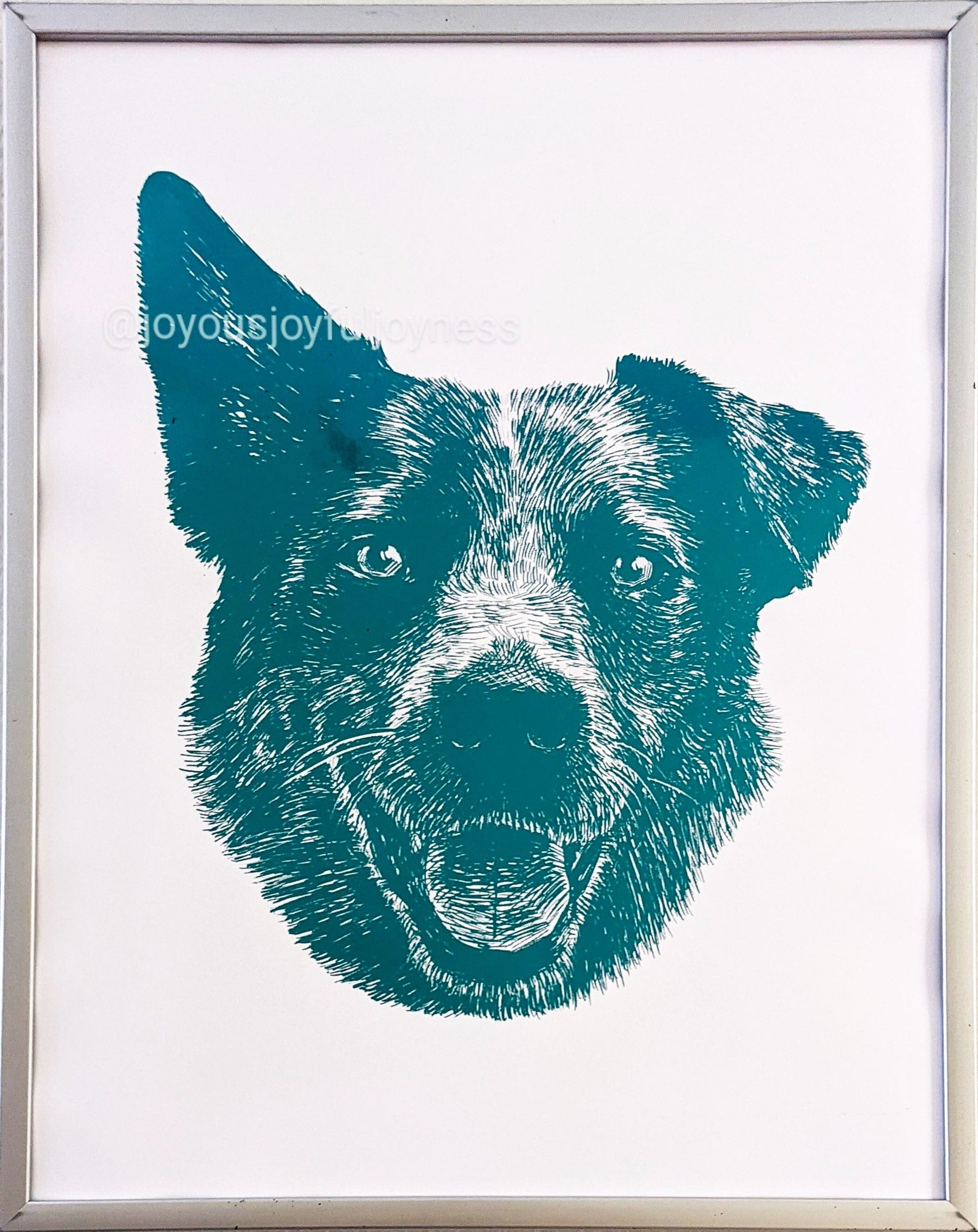 Custom Dog Art Posters, Prints, & Visual Artwork JoyousJoyfulJoyness 