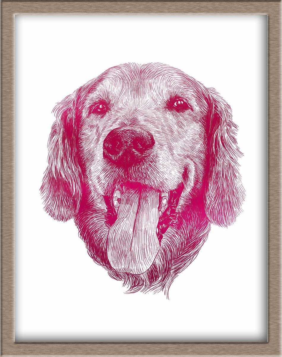 Custom Foiled Pet Portraits Pre-Order (starting at $320) Posters, Prints, & Visual Artwork JoyousJoyfulJoyness 