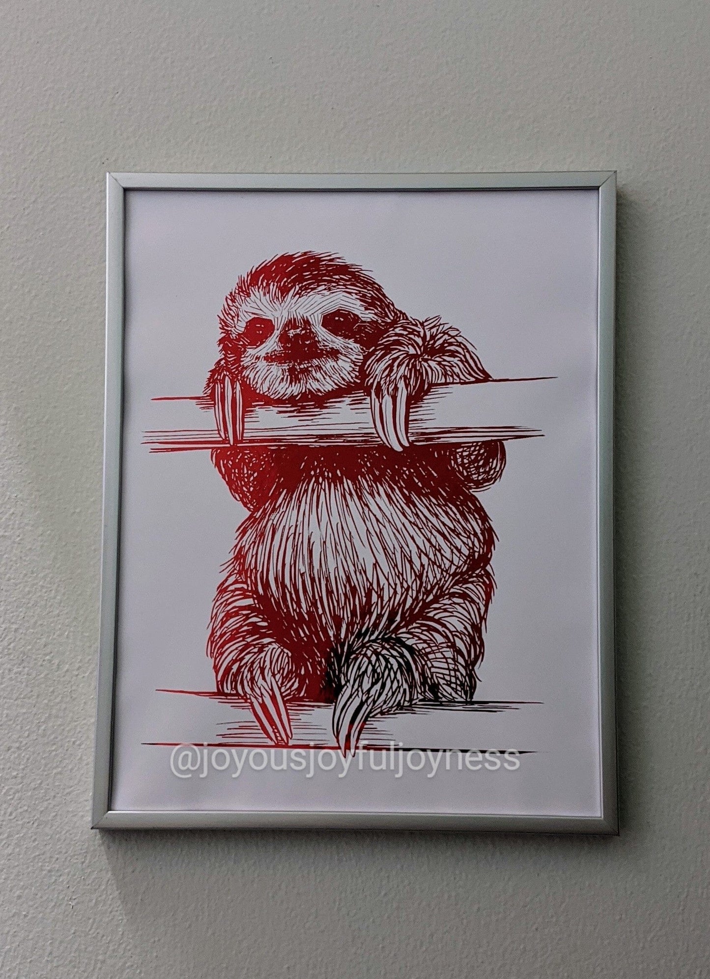 Ready-Made Sloth Portraits Posters, Prints, & Visual Artwork JoyousJoyfulJoyness 