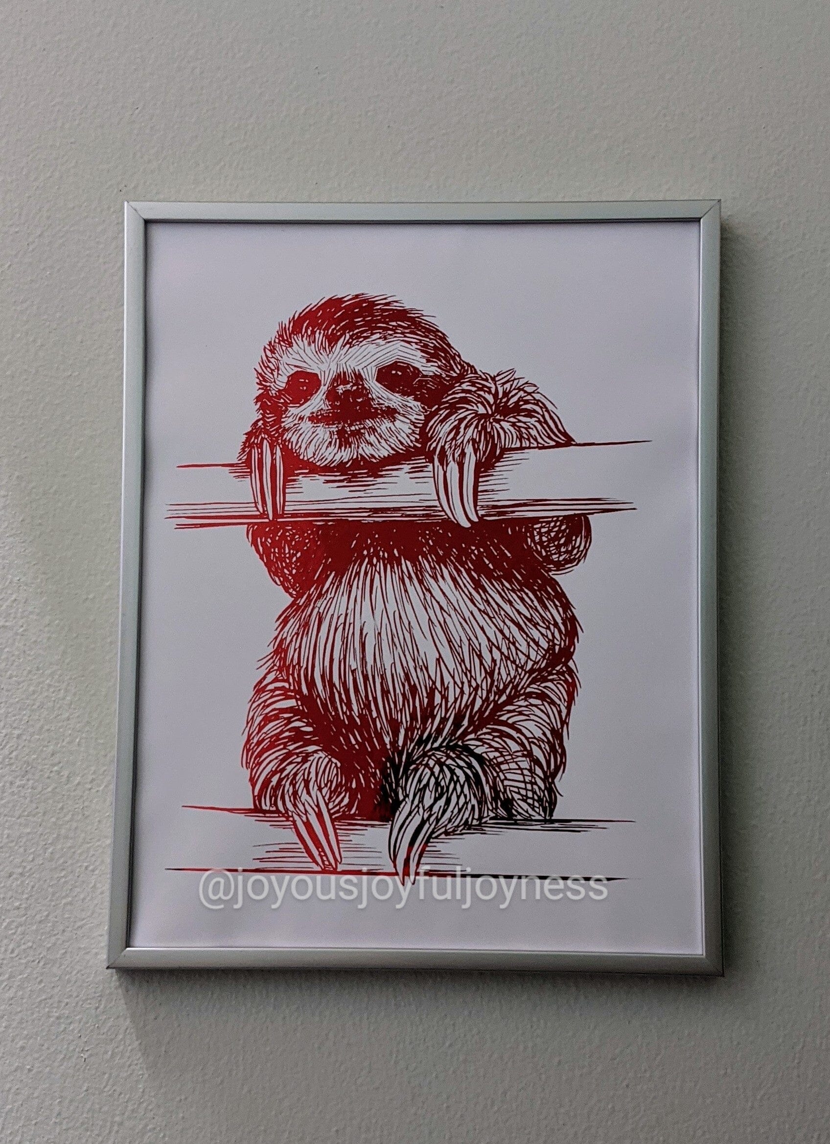 Ready-Made Sloth Portraits Posters, Prints, & Visual Artwork JoyousJoyfulJoyness 