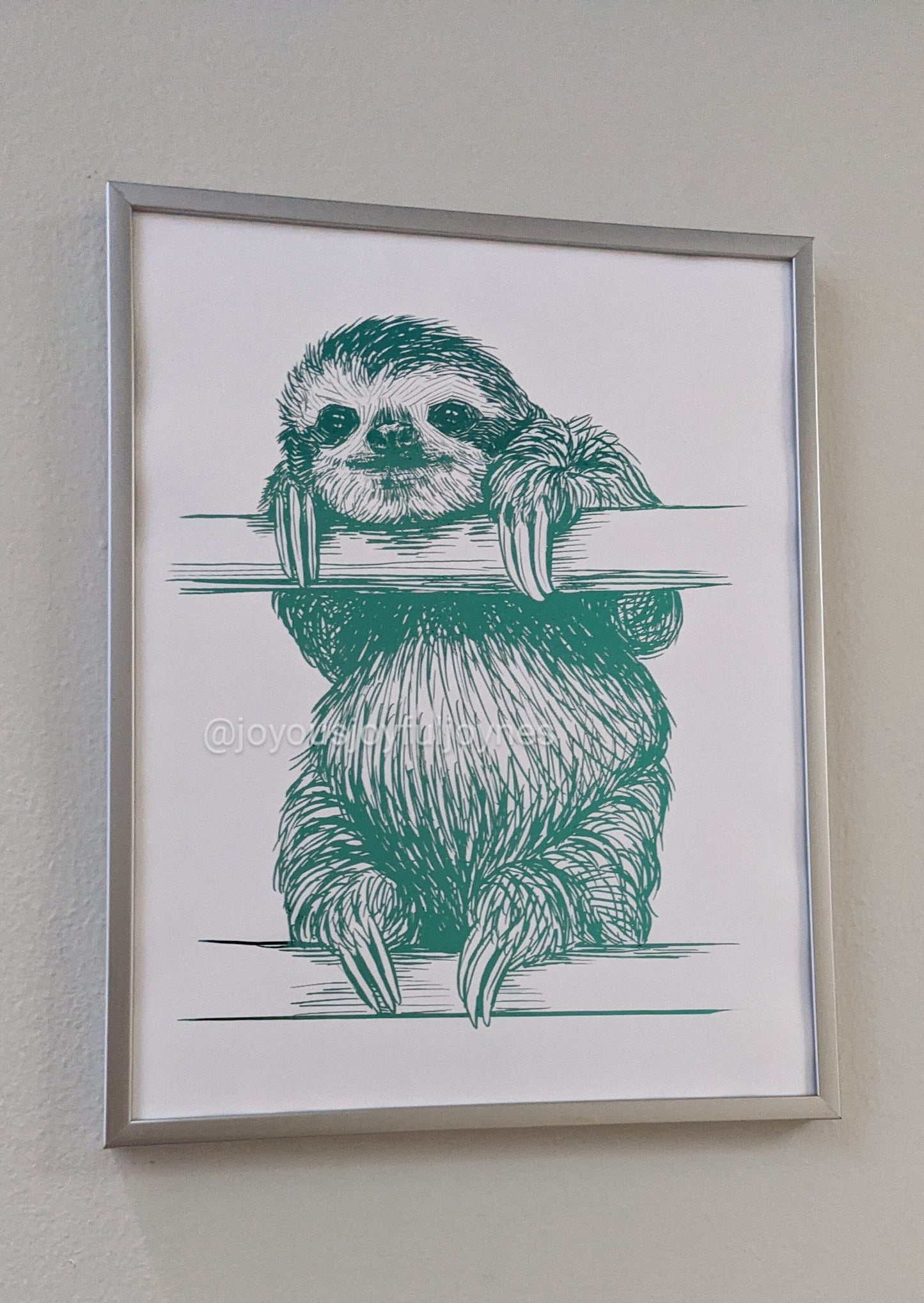 Ready-Made Sloth Portraits Posters, Prints, & Visual Artwork JoyousJoyfulJoyness 