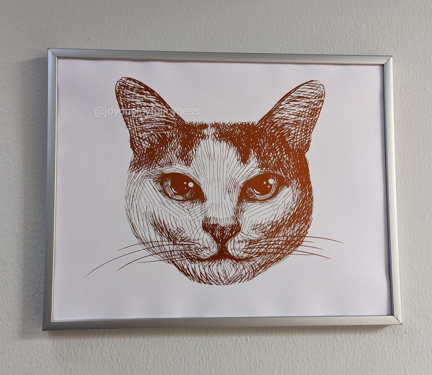 Kitten Portrait Drawings Posters, Prints, & Visual Artwork JoyousJoyfulJoyness 