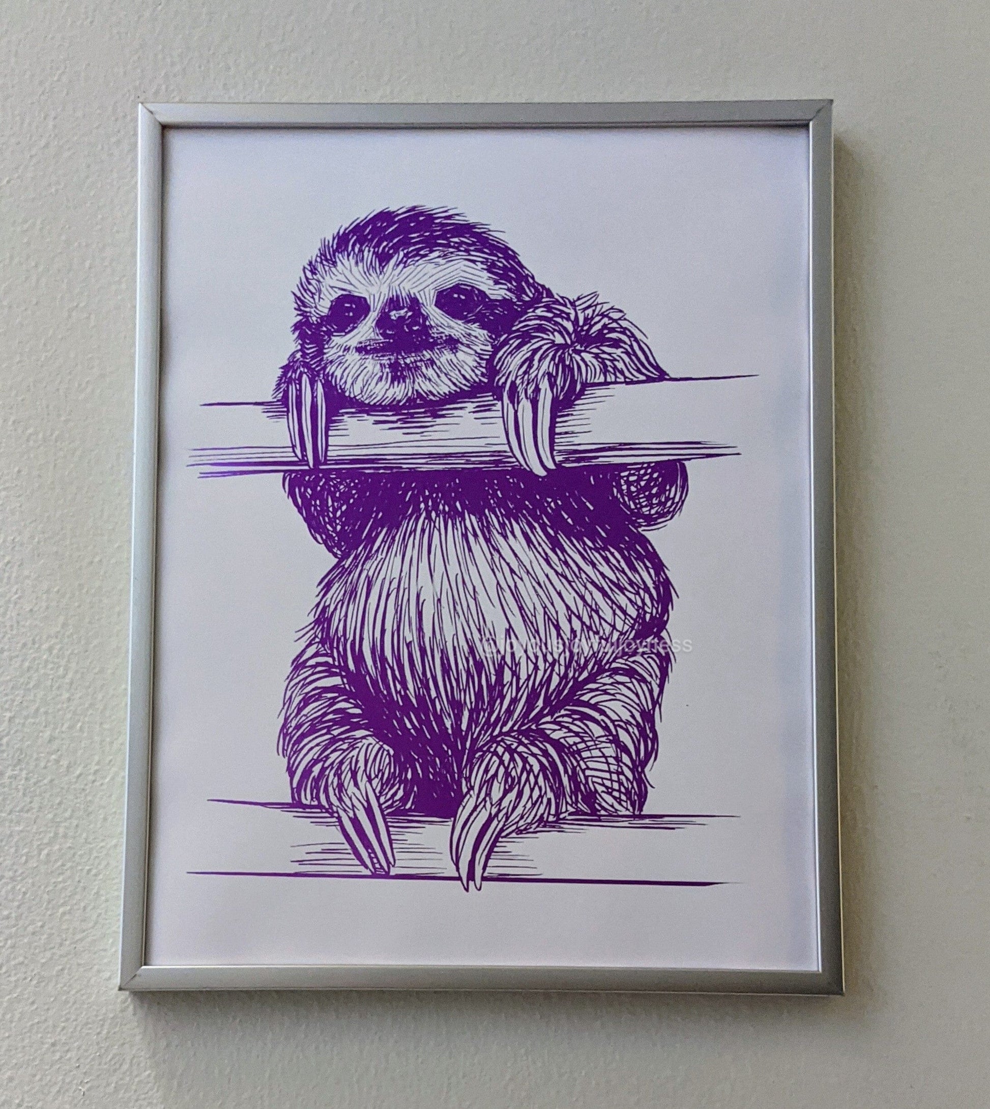 Ready-Made Sloth Portraits Posters, Prints, & Visual Artwork JoyousJoyfulJoyness 