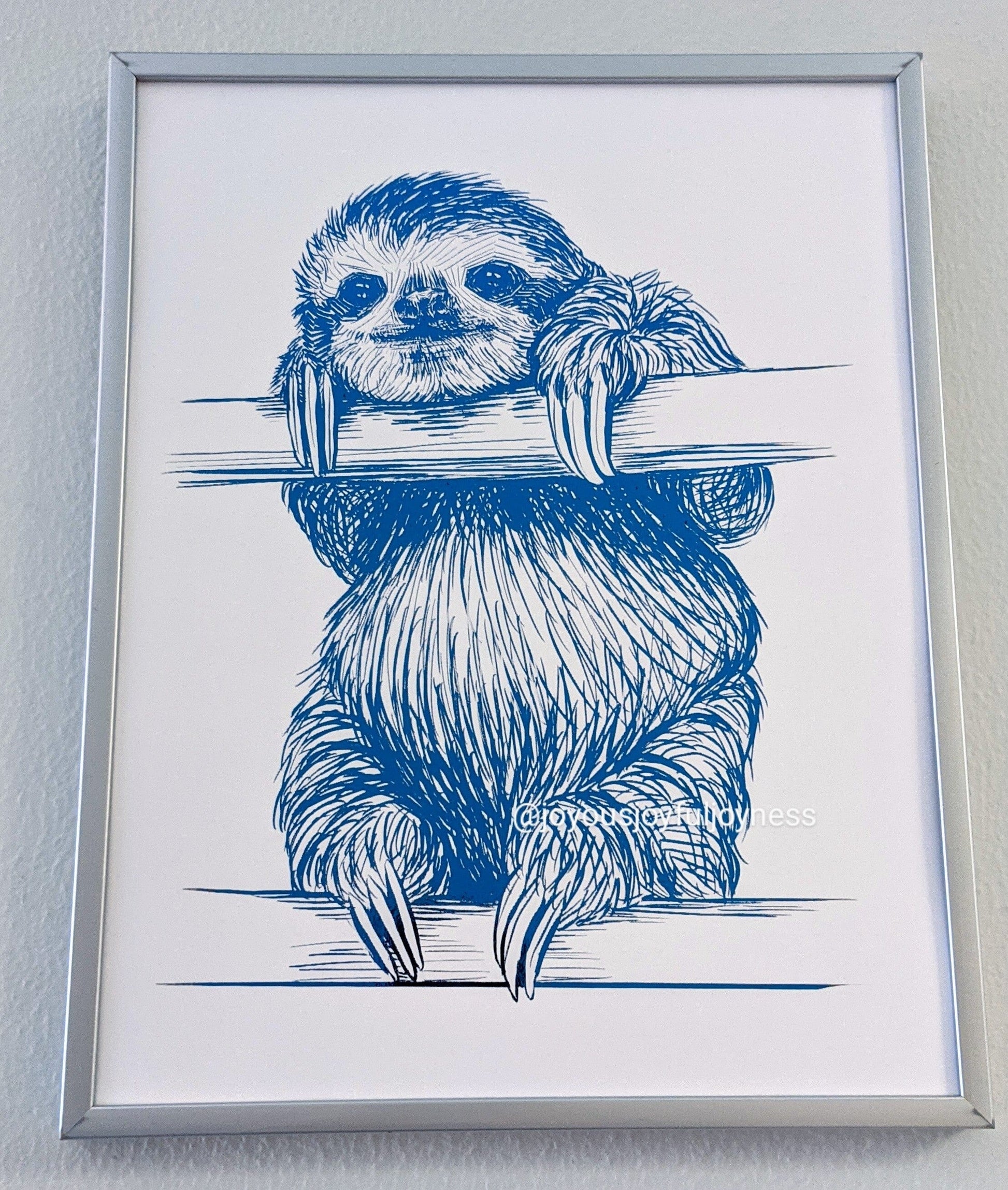 Ready-Made Sloth Portraits Posters, Prints, & Visual Artwork JoyousJoyfulJoyness 