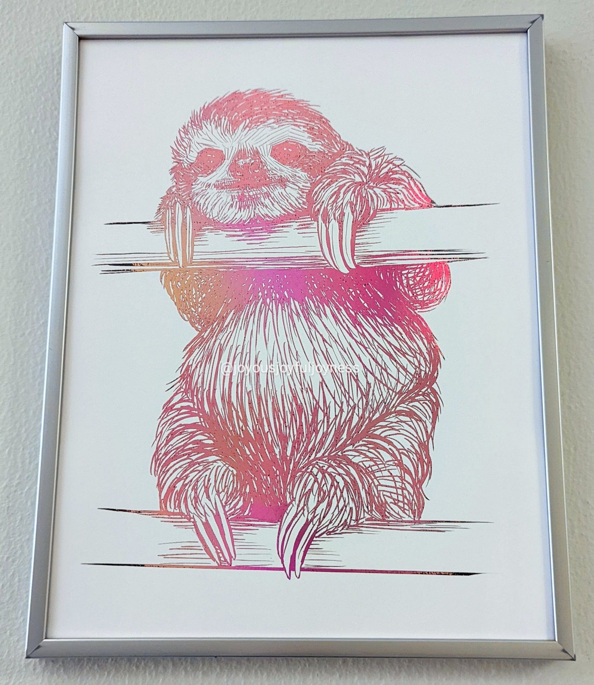 Ready-Made Sloth Portraits Posters, Prints, & Visual Artwork JoyousJoyfulJoyness 