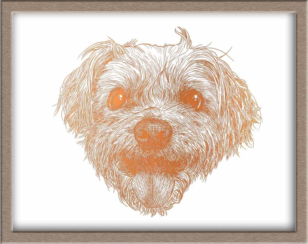 Custom Foiled Pet Portraits Pre-Order (starting at $320) Posters, Prints, & Visual Artwork JoyousJoyfulJoyness 