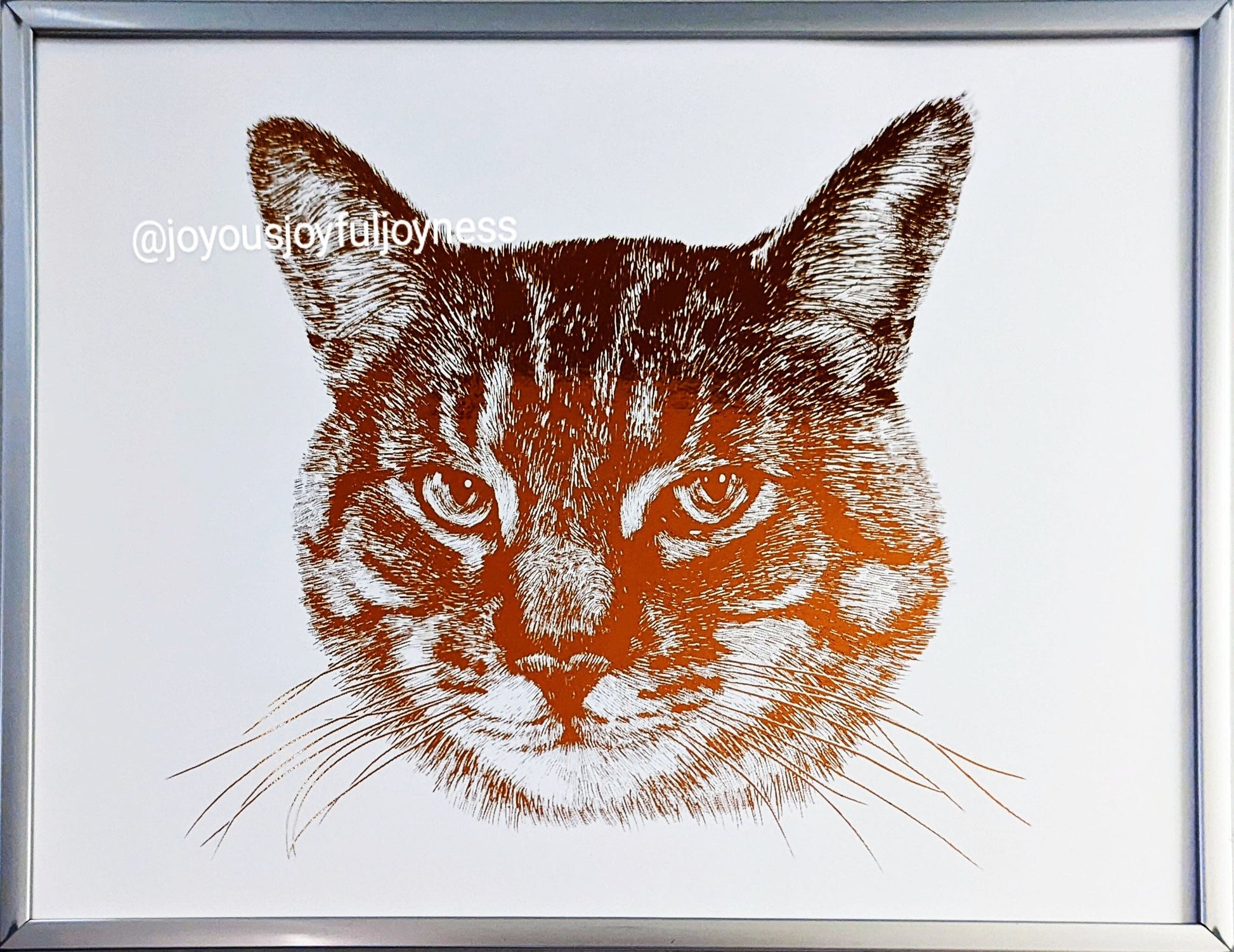 Elegant Custom Cat Portraits Posters, Prints, & Visual Artwork JoyousJoyfulJoyness 