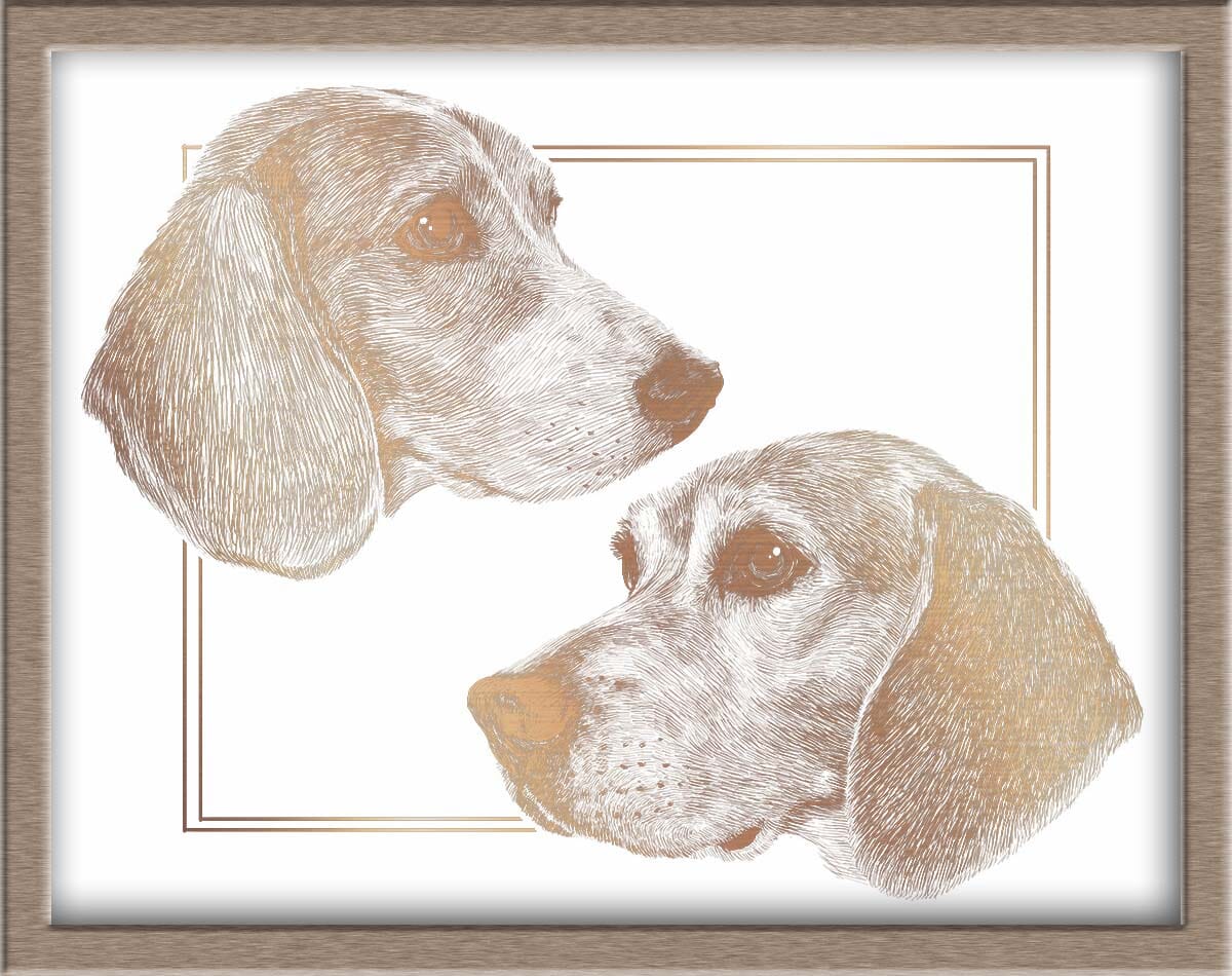 Custom Foiled Pet Portraits Pre-Order (starting at $320) Posters, Prints, & Visual Artwork JoyousJoyfulJoyness 