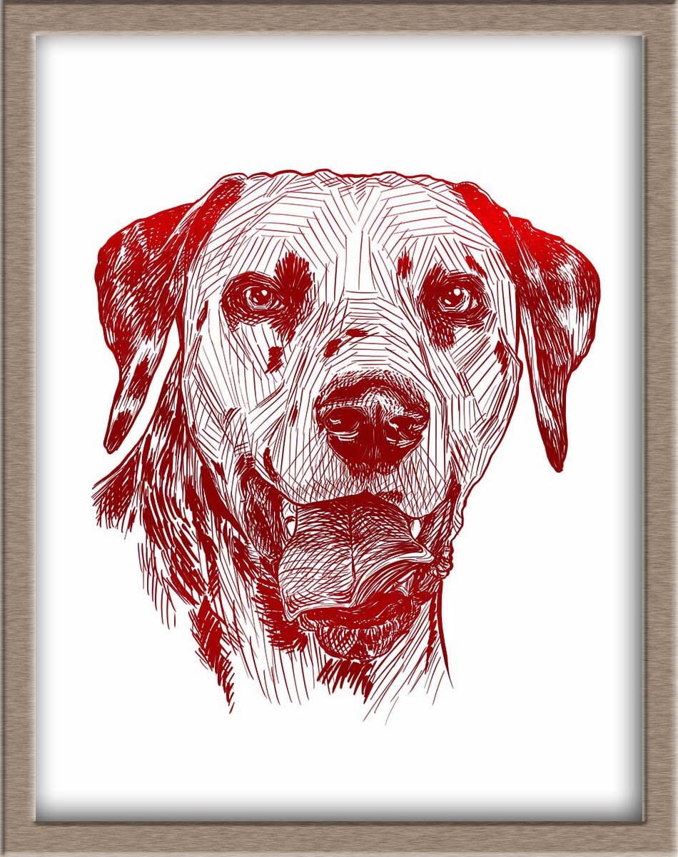 Custom Foiled Pet Portraits Pre-Order (starting at $320) Posters, Prints, & Visual Artwork JoyousJoyfulJoyness 