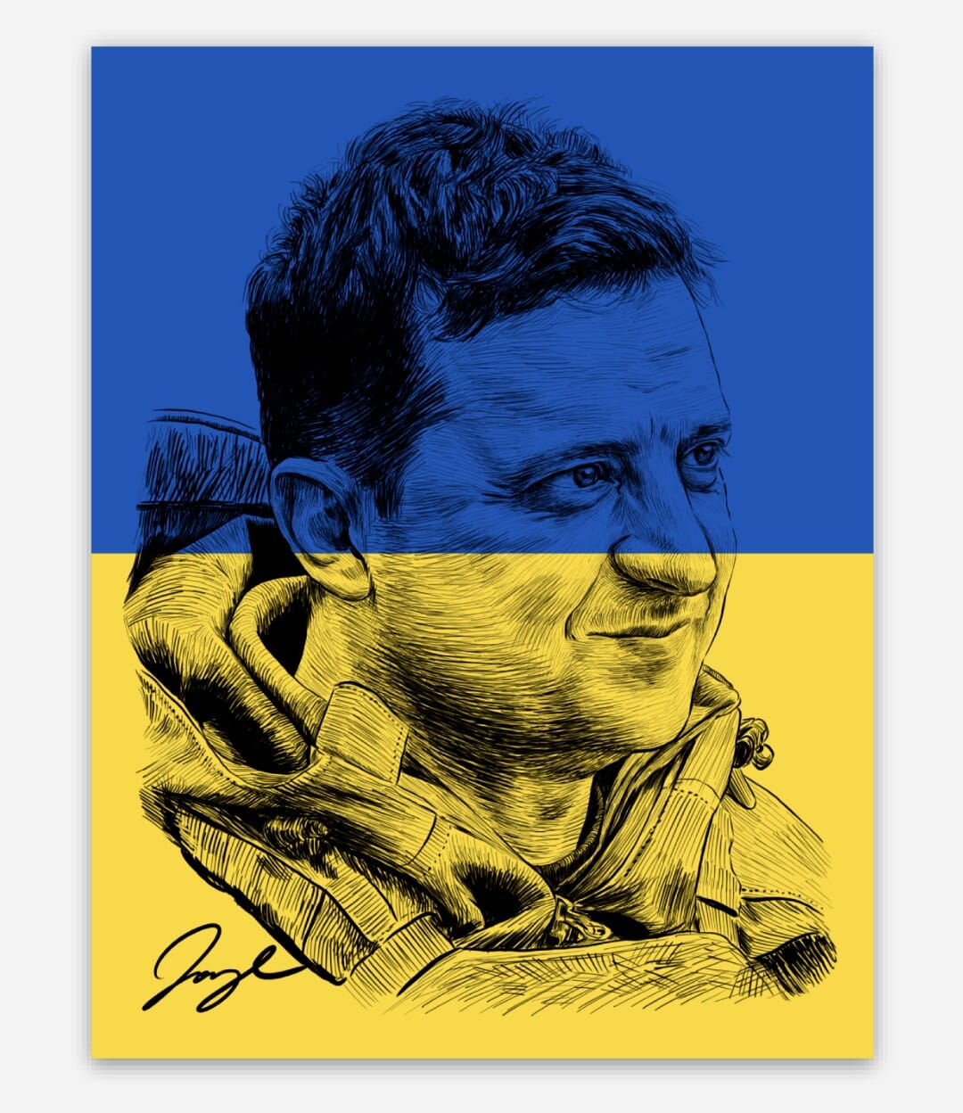 President Zelenskyy Sticker (Limited Quantities) Decorative Stickers JoyousJoyfulJoyness 