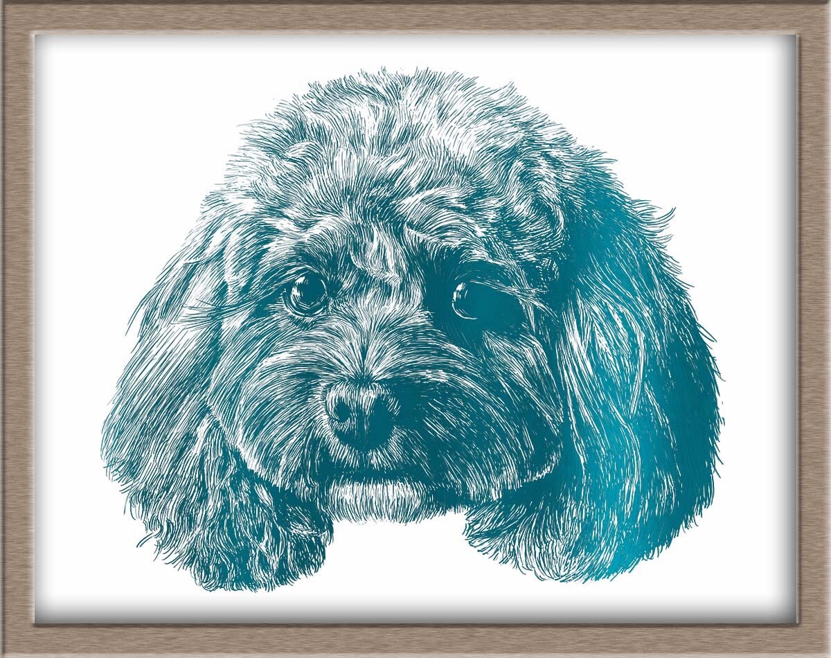 Custom Foiled Pet Portraits Pre-Order (starting at $320) Posters, Prints, & Visual Artwork JoyousJoyfulJoyness 