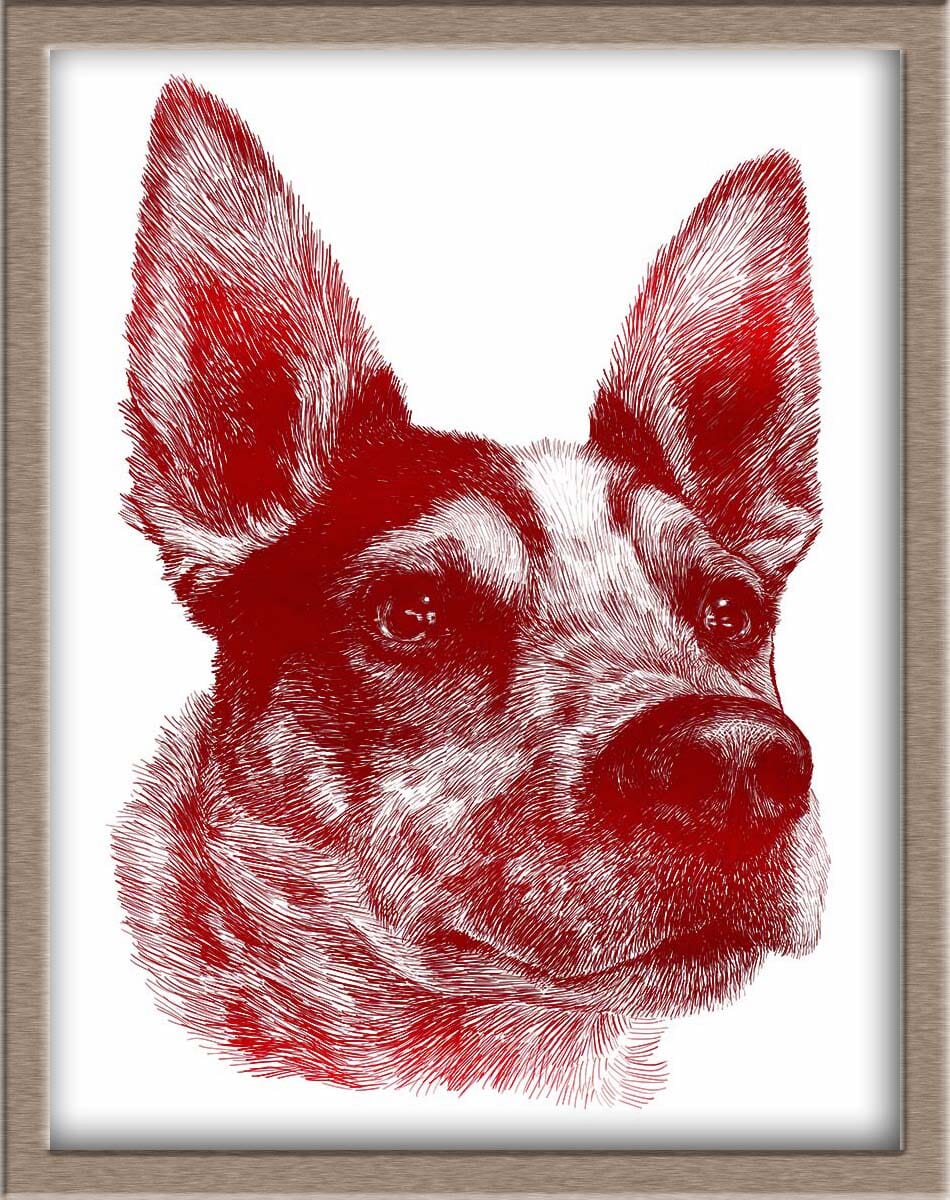 Custom Foiled Pet Portraits Pre-Order (starting at $320) Posters, Prints, & Visual Artwork JoyousJoyfulJoyness 