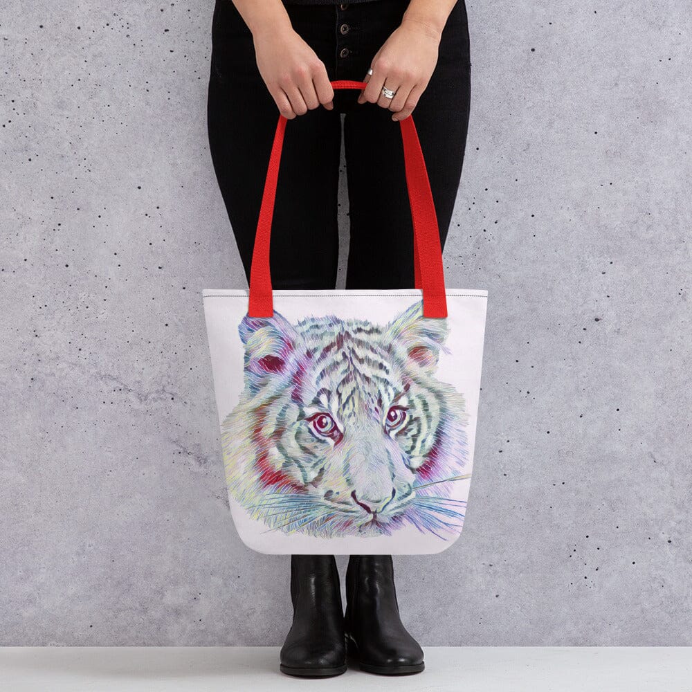 Tiger Tote bag (Dragonfly) JoyousJoyfulJoyness Red 