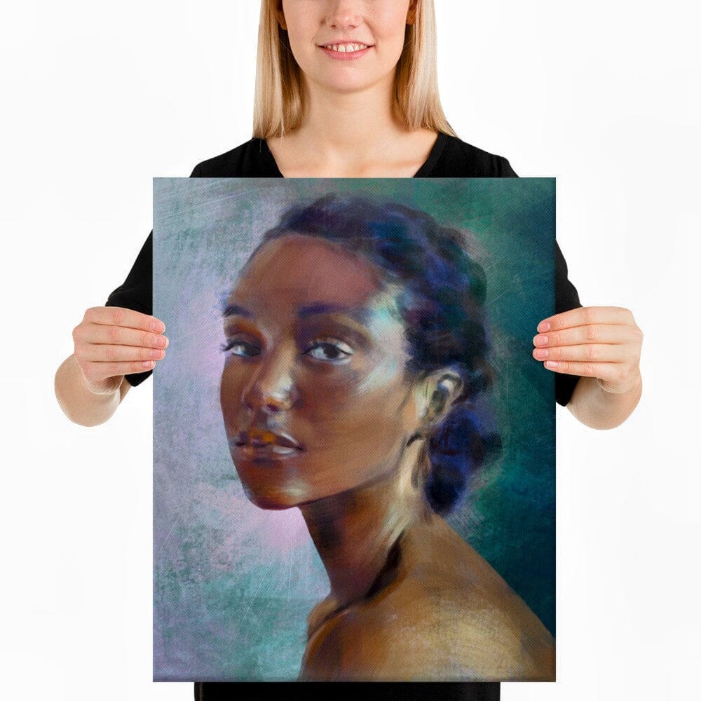 Painting of an African American Woman [Unfoiled] Posters, Prints, & Visual Artwork JoyousJoyfulJoyness 