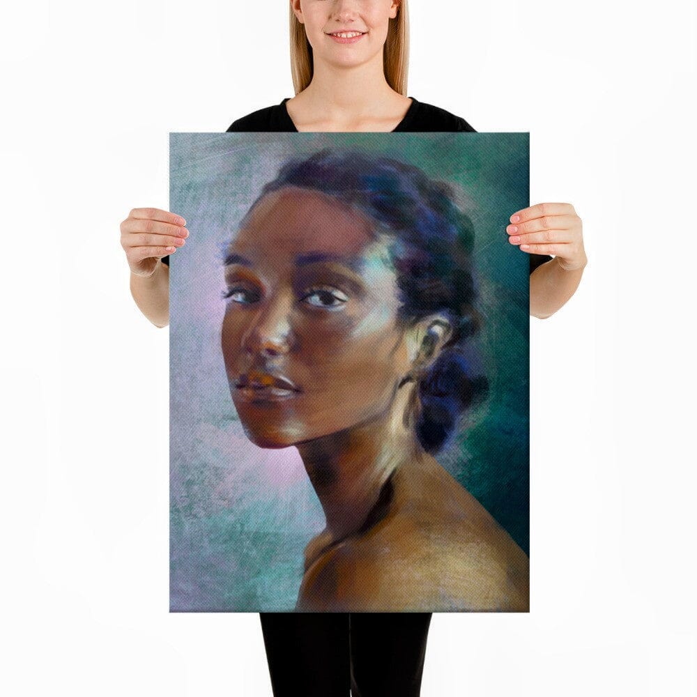 Painting of an African American Woman [Unfoiled] Posters, Prints, & Visual Artwork JoyousJoyfulJoyness 