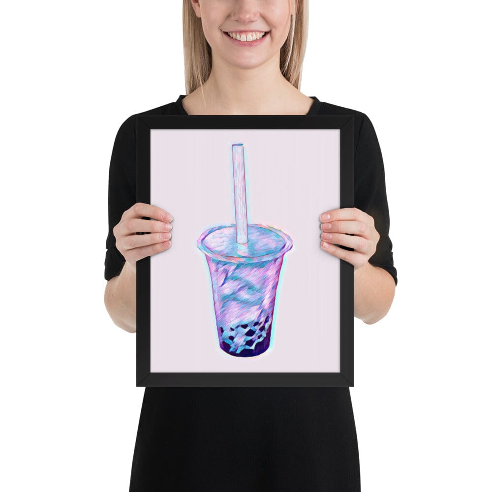 Boba Framed Poster (Octopus) [Unfoiled] JoyousJoyfulJoyness Black 11″×14″ 
