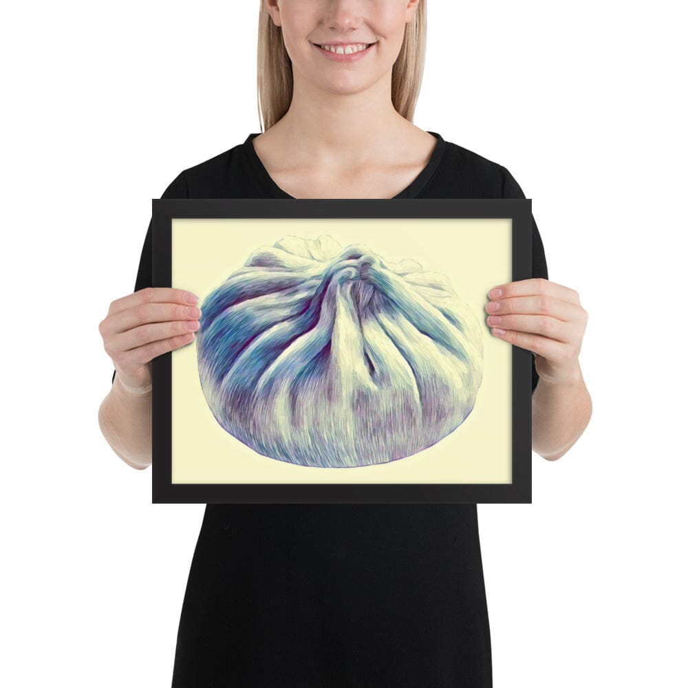 Dumpling Framed Poster (Blooming) [Unfoiled] JoyousJoyfulJoyness Black 11″×14″ 