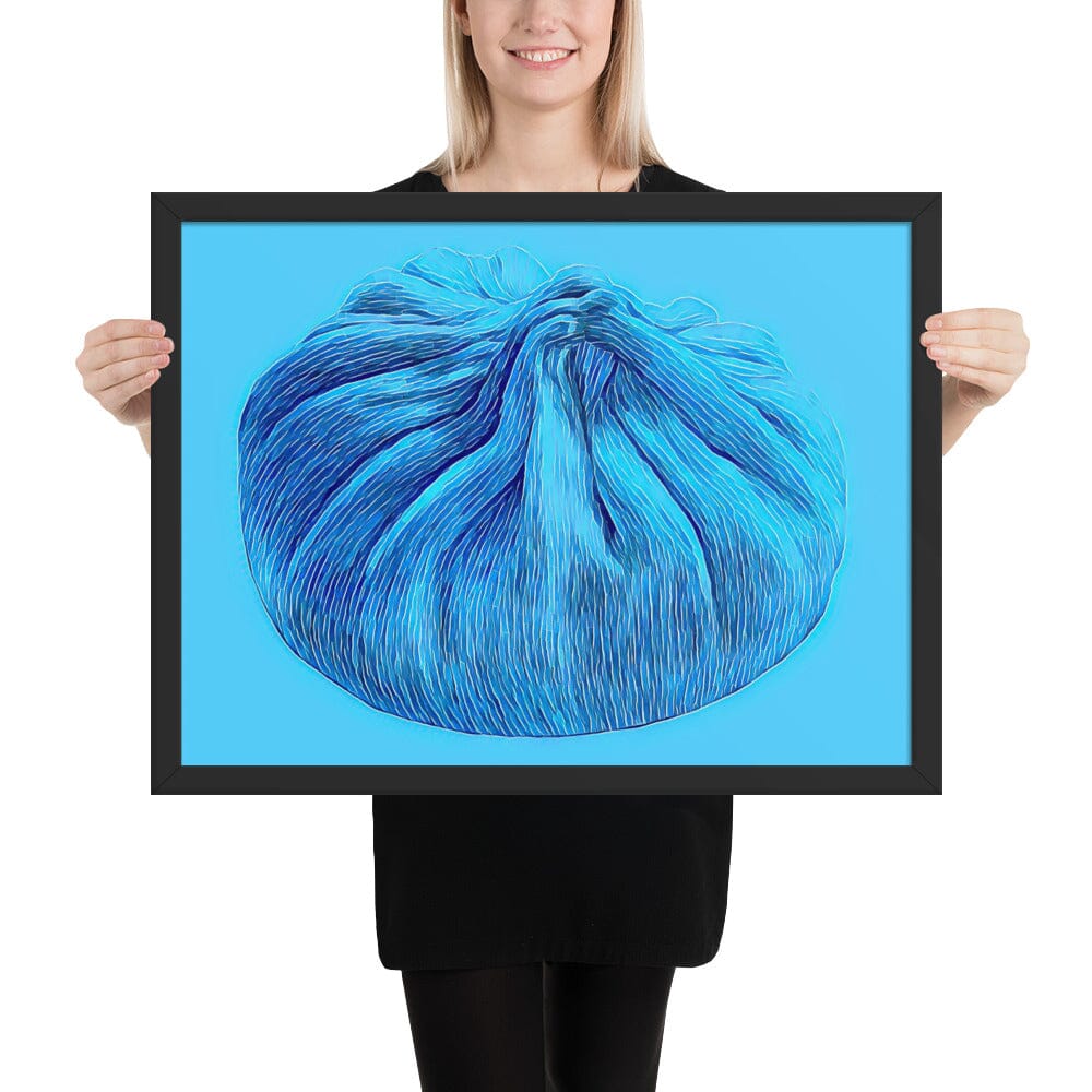 Dumpling Framed Poster (Crystal Two) [Unfoiled] JoyousJoyfulJoyness Black 18″×24″ 