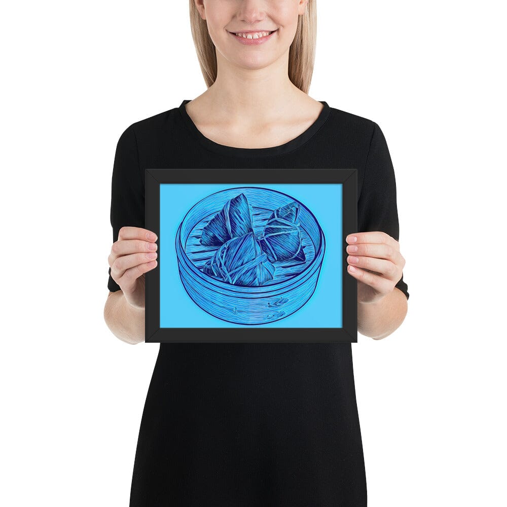 Zong Zi Framed Poster (Crystal Two) [Unfoiled] JoyousJoyfulJoyness Black 8″×10″ 