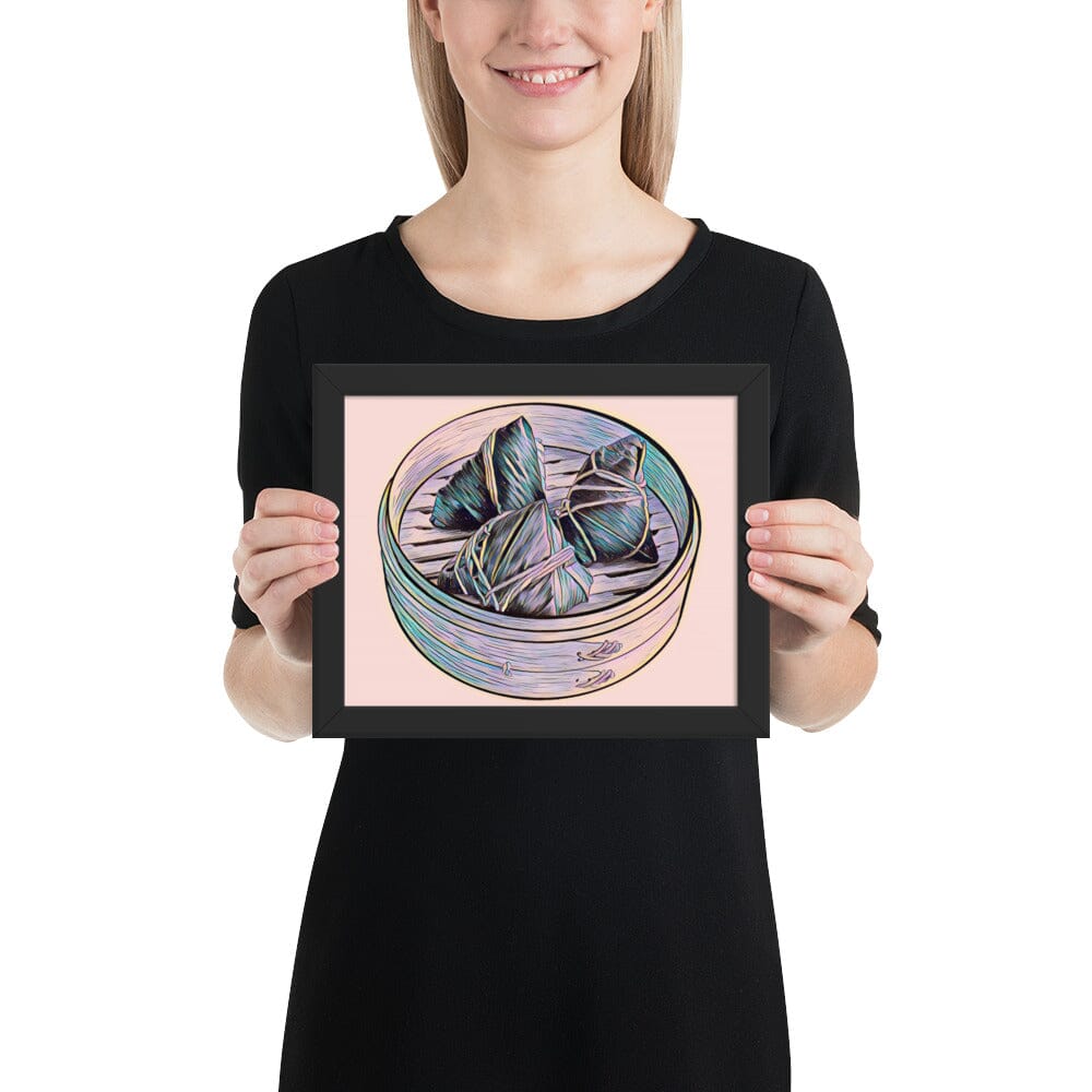 Zong Zi Framed Poster (Chameleon) [Unfoiled] JoyousJoyfulJoyness Black 8″×10″ 