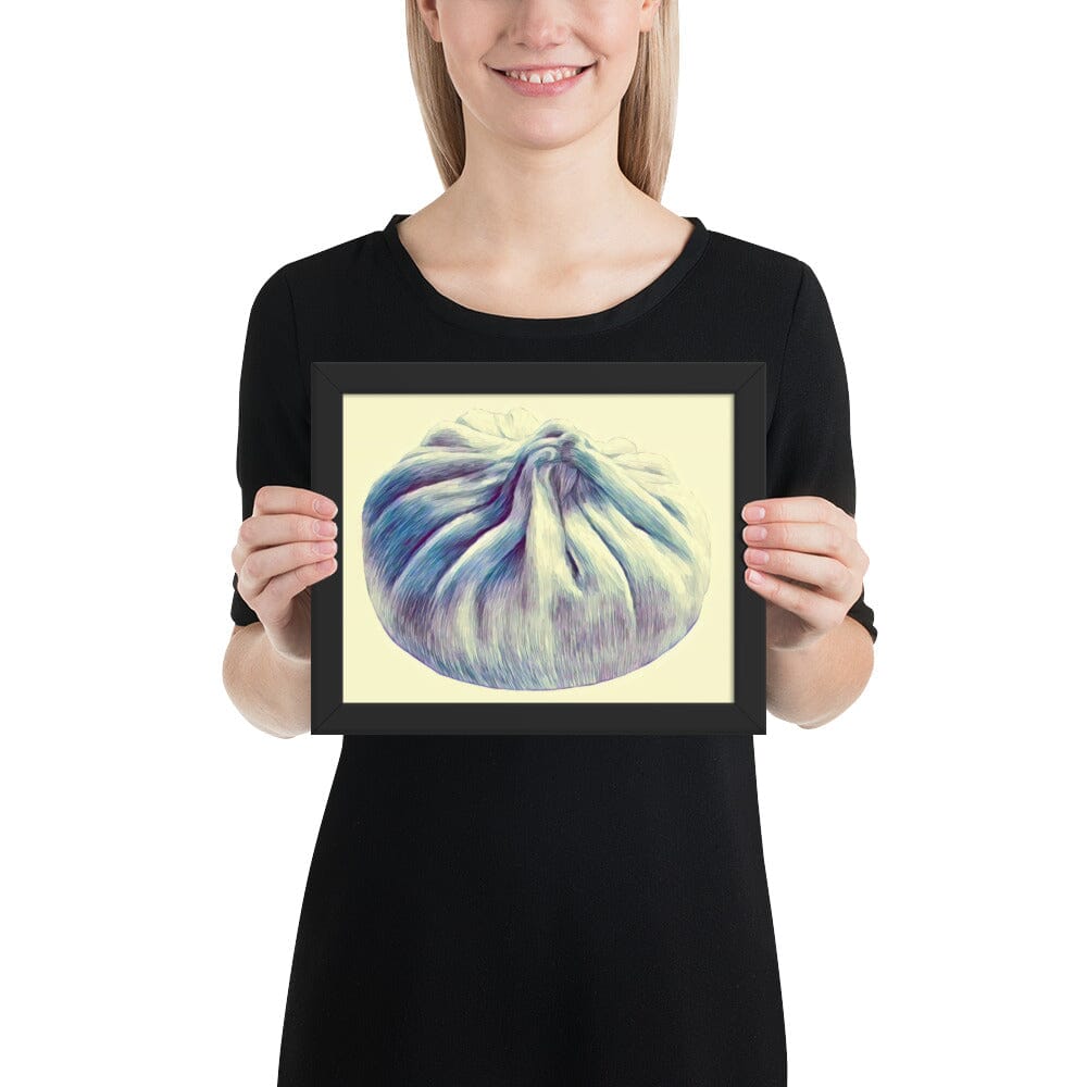 Dumpling Framed Poster (Blooming) [Unfoiled] JoyousJoyfulJoyness Black 8″×10″ 